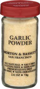 Morton and Bassett Garlic Powder, 2.6 Ounce -- 3 per case
