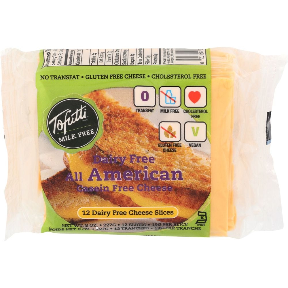 Tofutti Dairy Free All American Cheese Slices, 8 Ounce -- 12 per case