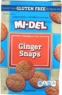 Mi Del Ginger Snaps Swedish Style Crunchy Cookie, 8 Ounce -- 8 per case