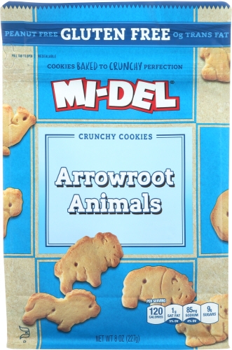 Mi Del Arrowroot Animals Crunchy Cookie, 8 Ounce -- 8 per case