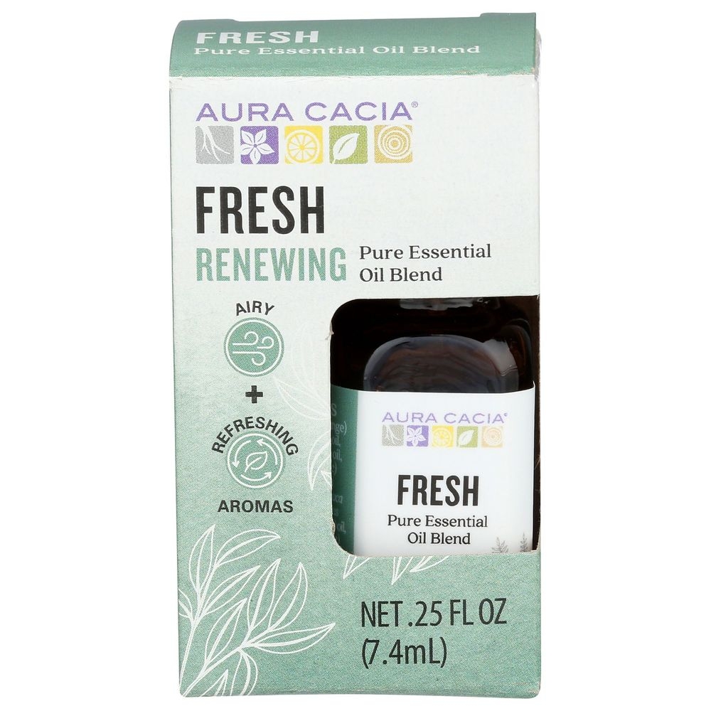 Aura Cacia Fresh Pure Essential Oil Blend, 0.25 Fluid Ounce