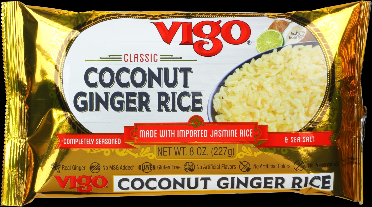 Vigo Coconut Ginger Rice, 8 Ounce -- 12 per case