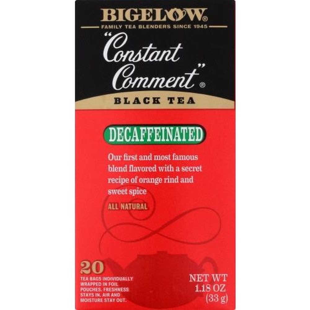 Bigelow Constant Comment Decaffeinated Black Tea Bag, 1.18 Ounce -- 6 per case