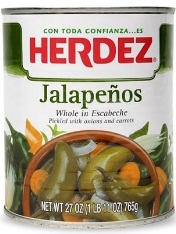 Herdez Whole Jalapeno Pepper, 27 Ounce -- 12 per case