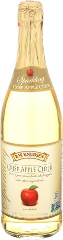 R.W. Knudsen Crisp Apple Cider Sparkling Juice, 25.4 Fluid Ounce -- 12 per case
