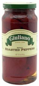 Giuliano Red Roasted Peppers, 15.5 Ounce -- 6 per case