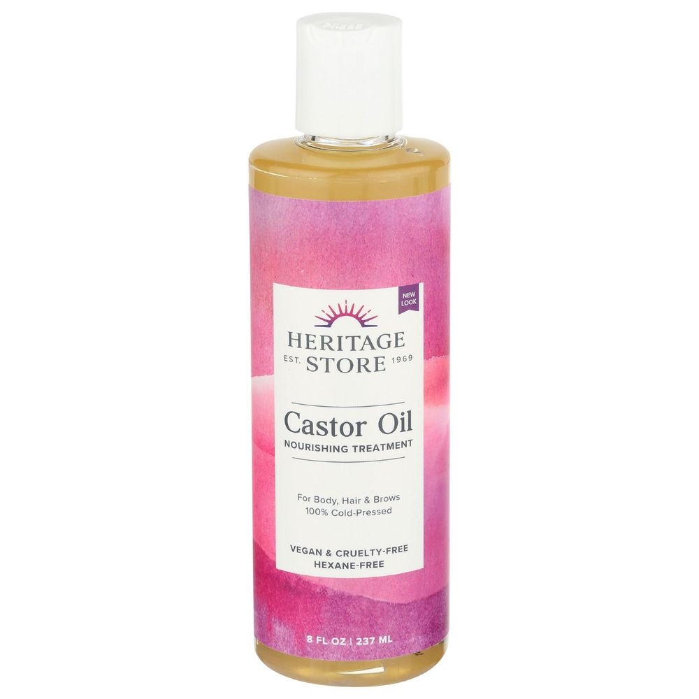 Heritage Store Castor Oil, 8 Ounce