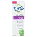 Toms Of Maine Natural Whole Care Spearmint Anticavity Toothpaste with Fluoride, 4 Ounce -- 6 per case