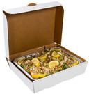 Royal White Half Pan Corrugated Catering Box, 13 x 10 7/8 x 3 inch -- 50 per case.