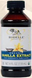 Rodelle Organic Pure Vanilla Extract, 4 Ounce -- 6 per case