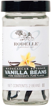 Rodelle Gourmet Whole Vanilla Beans, 2 count per pack -- 12 per case