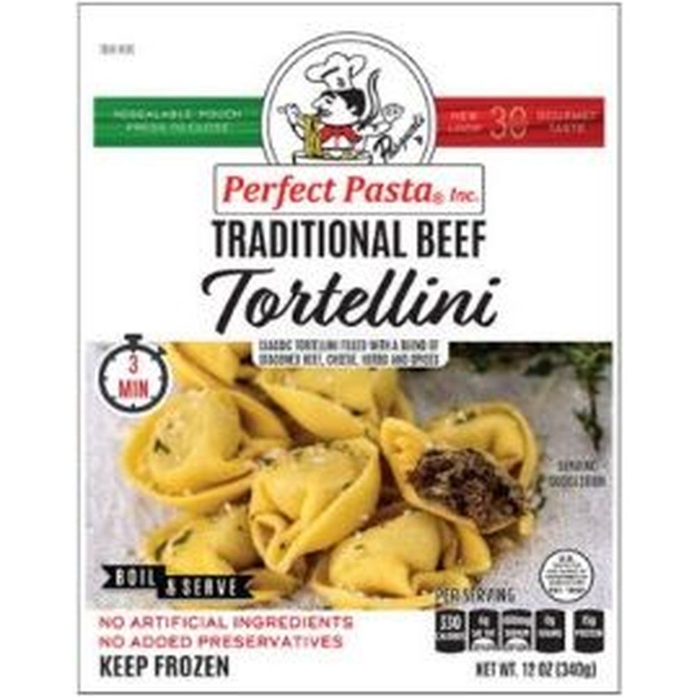 Perfect Pasta Traditional Beef Tortellini, 12 Ounce -- 10 per case