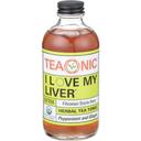 Teaonic I Love My Liver Organic Peppermint and Ginger Herbal Tea Tonic, 8 Fluid Ounce -- 6 per case
