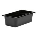 Camwear One Third Size Food Pan, Black, 3.8 Quart -- 6 per case