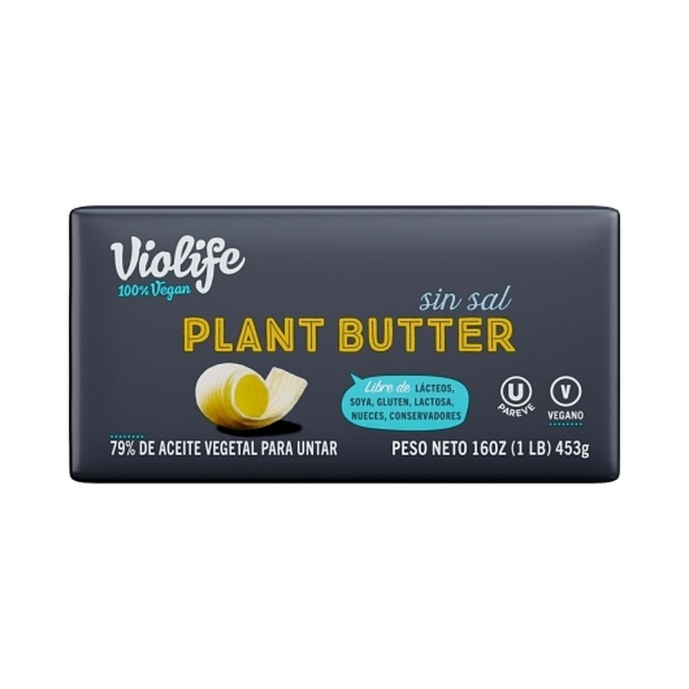 Violife Plant Based Unsalted Butter Brick, 1 Pound -- 36 per case