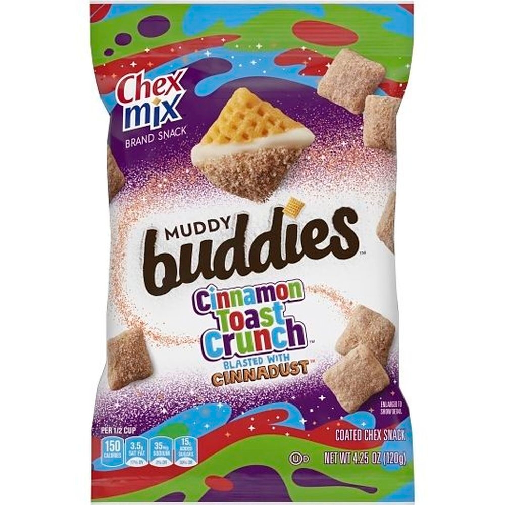 Chex Mix Muddy Buddies Cinnamon Toast Crunch Snack Mix, 4.25 Ounce - 7 per case
