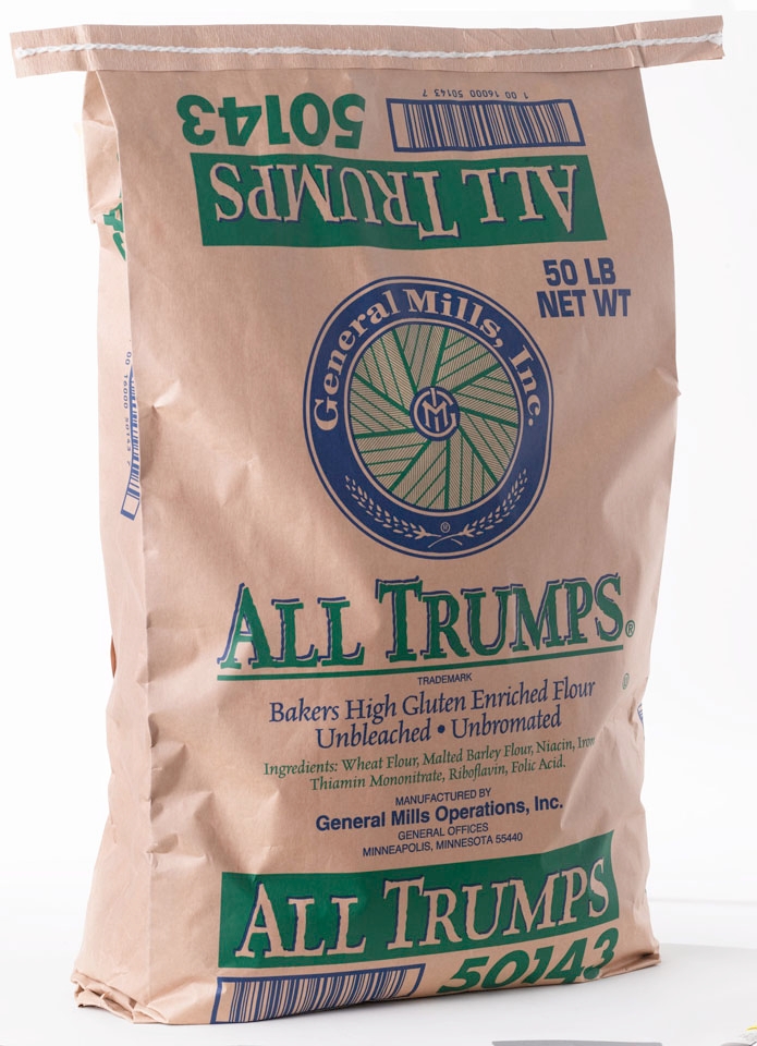 All Trumps Enriched Malted Spring Wheat Flour, 50 Pound.
