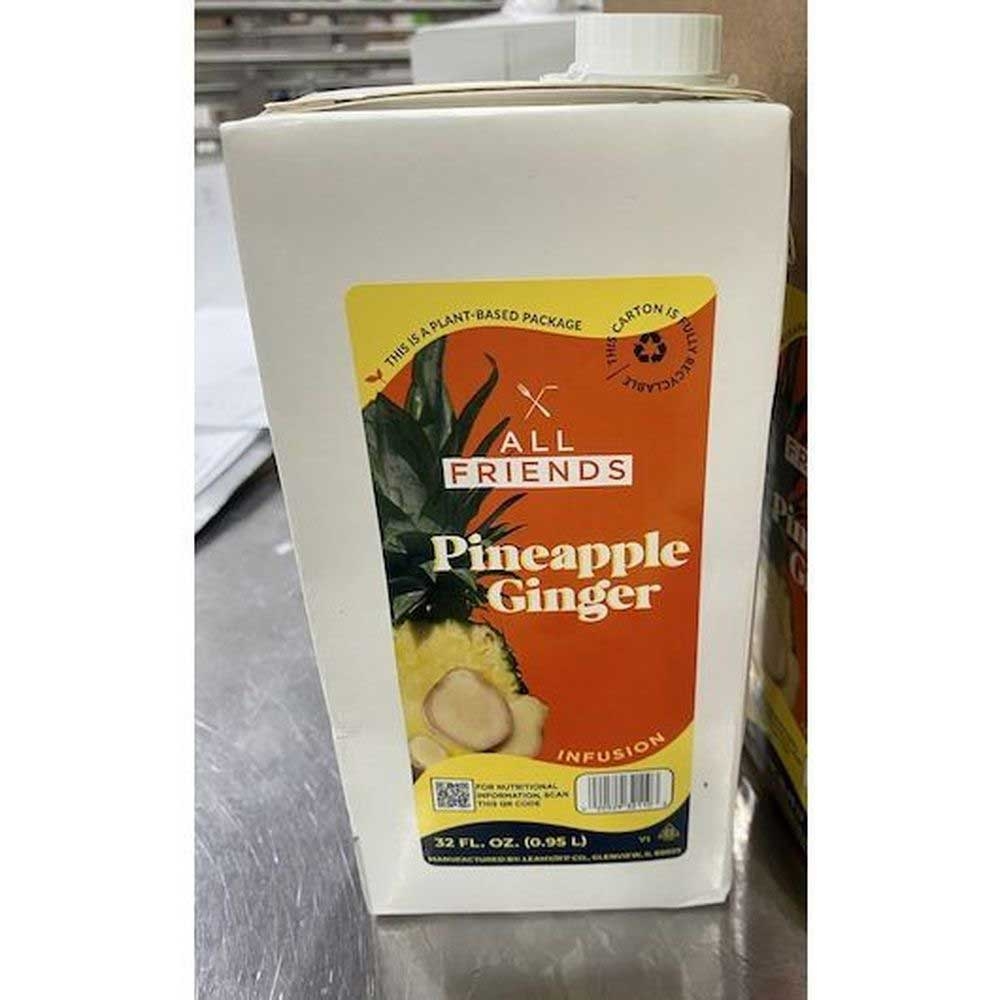 All Friends Pineapple Ginger Tamarind Functional Beverage, 32 Ounce -- 12 per case