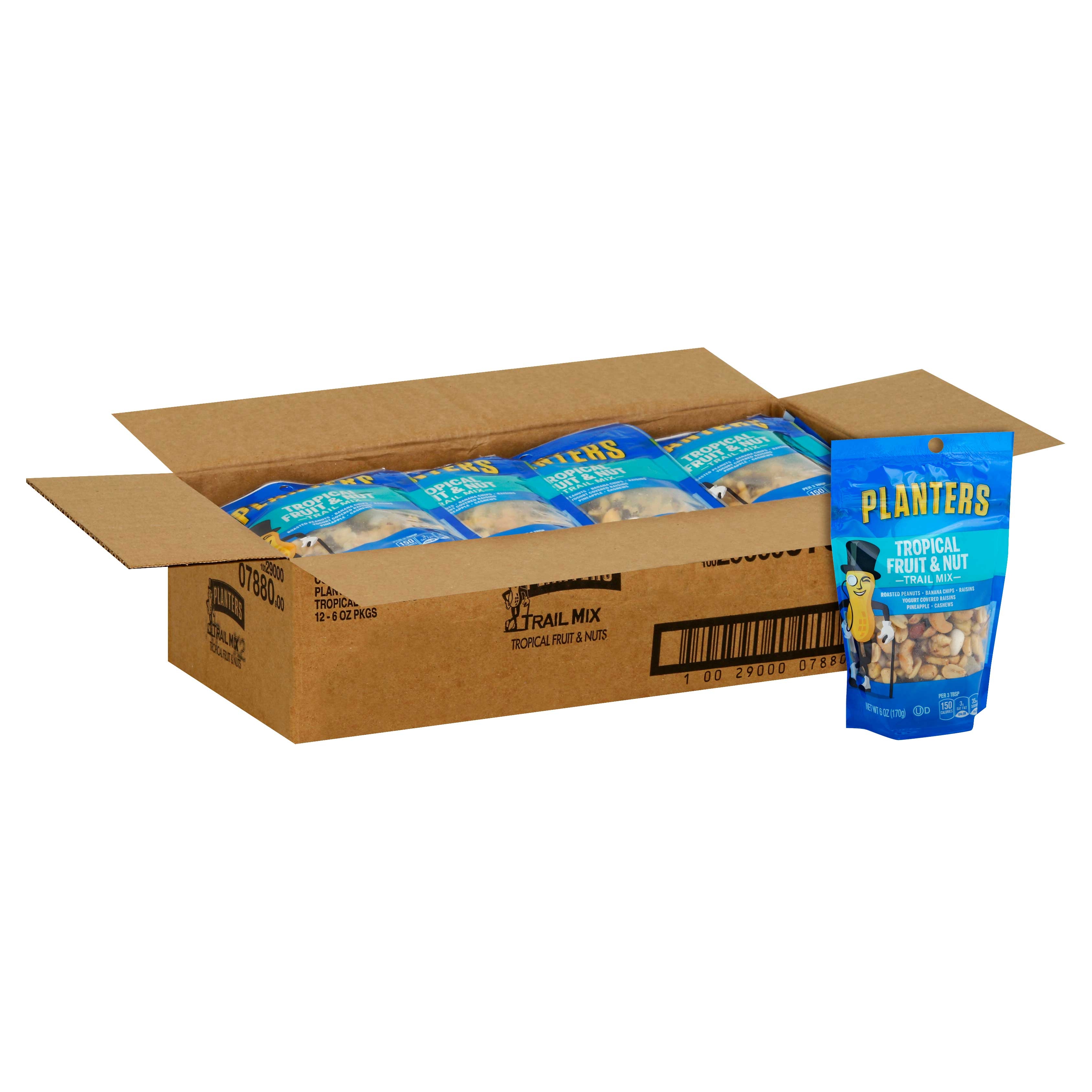 Planters Trail Mix Tropical Fruit and Nut, 6 Ounce -- 12 per case