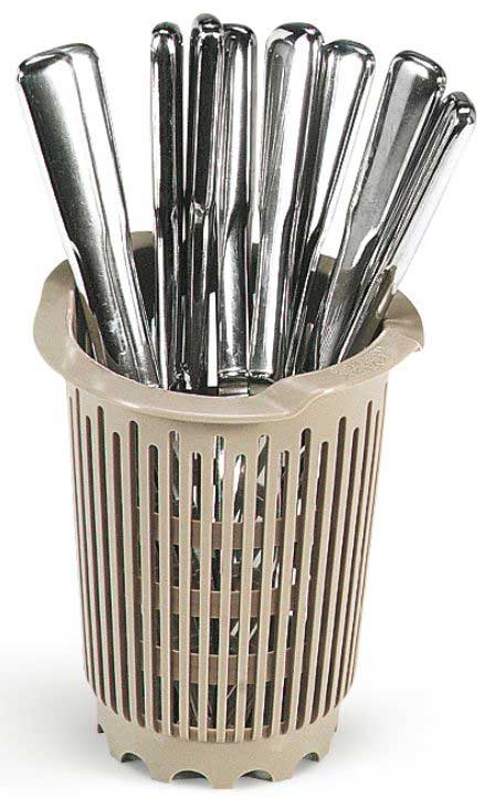 Vollrath Traex Beige Flatware Cylinder -- 36 per case