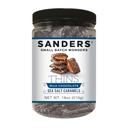 Sanders Milk Chocolate Sea Salt Caramel Thins, 18 Ounce -- 6 per case