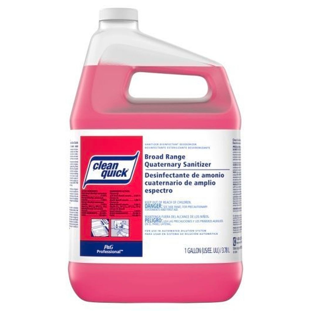 Clean Quick Professional Broad Range Concentrate Closed Loop Quaternary Non-Rinse Sanitizer, 1 Gallon -- 3 per case
