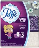 Puffs Ultra Soft Non Lotion Facial Tissue, 372 count per pack -- 8 per case.