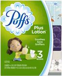 Puffs Plus Lotion Unscented Facial Tissue, 372 count per pack -- 8 per case.