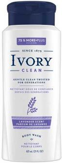 Ivory Shower and Bath Liquid Body Wash, 21 Fluid Ounce -- 4 per case.