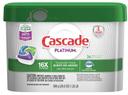 Cascade Fresh Scent Platinum Action Pacs Liquid and Powder Dishwasher Detergent, 1.25 Pound Pouch -- 6 per case.