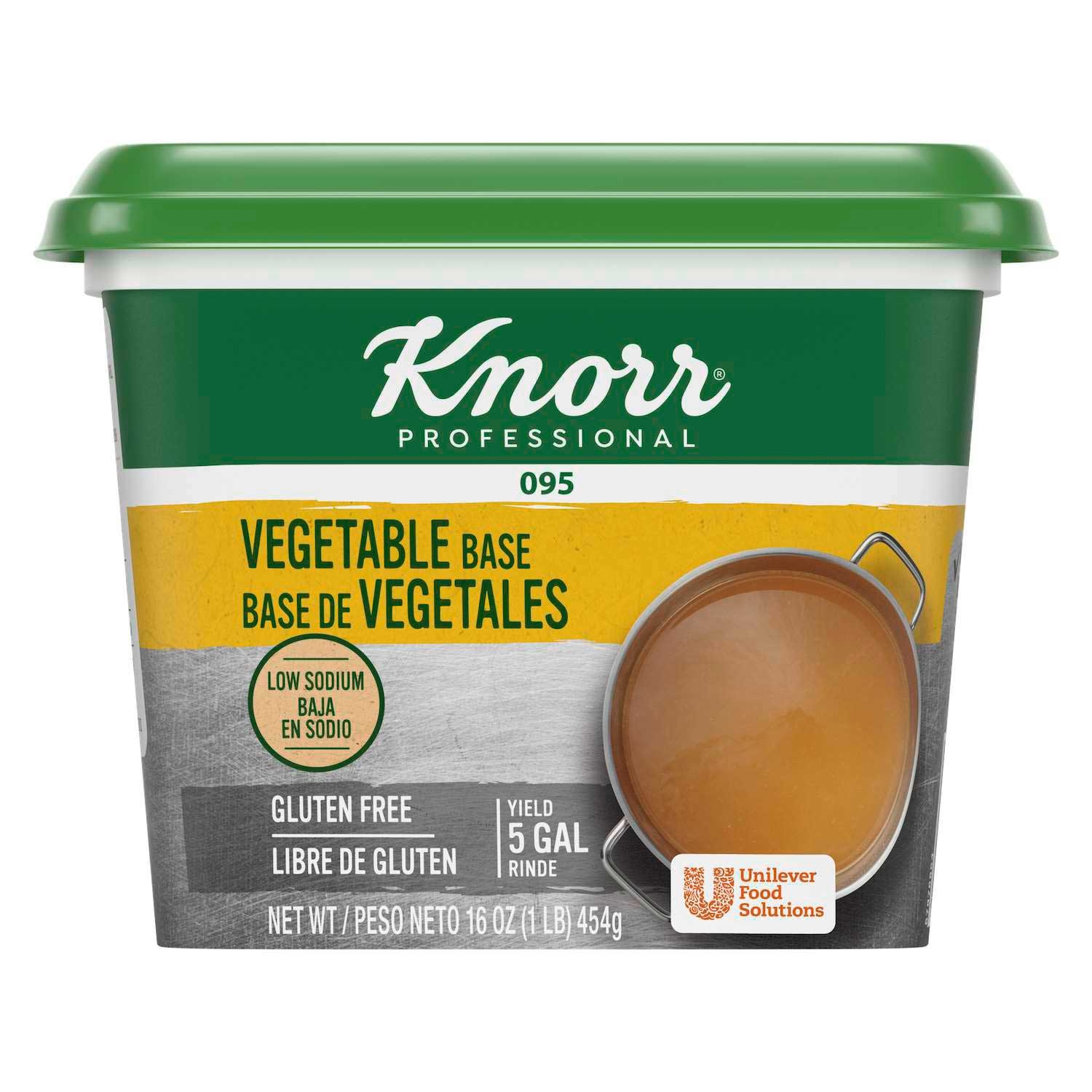 Knorr Professional 095 Low Sodium Vegetable Stock Base, 1 Pound -- 12 per case