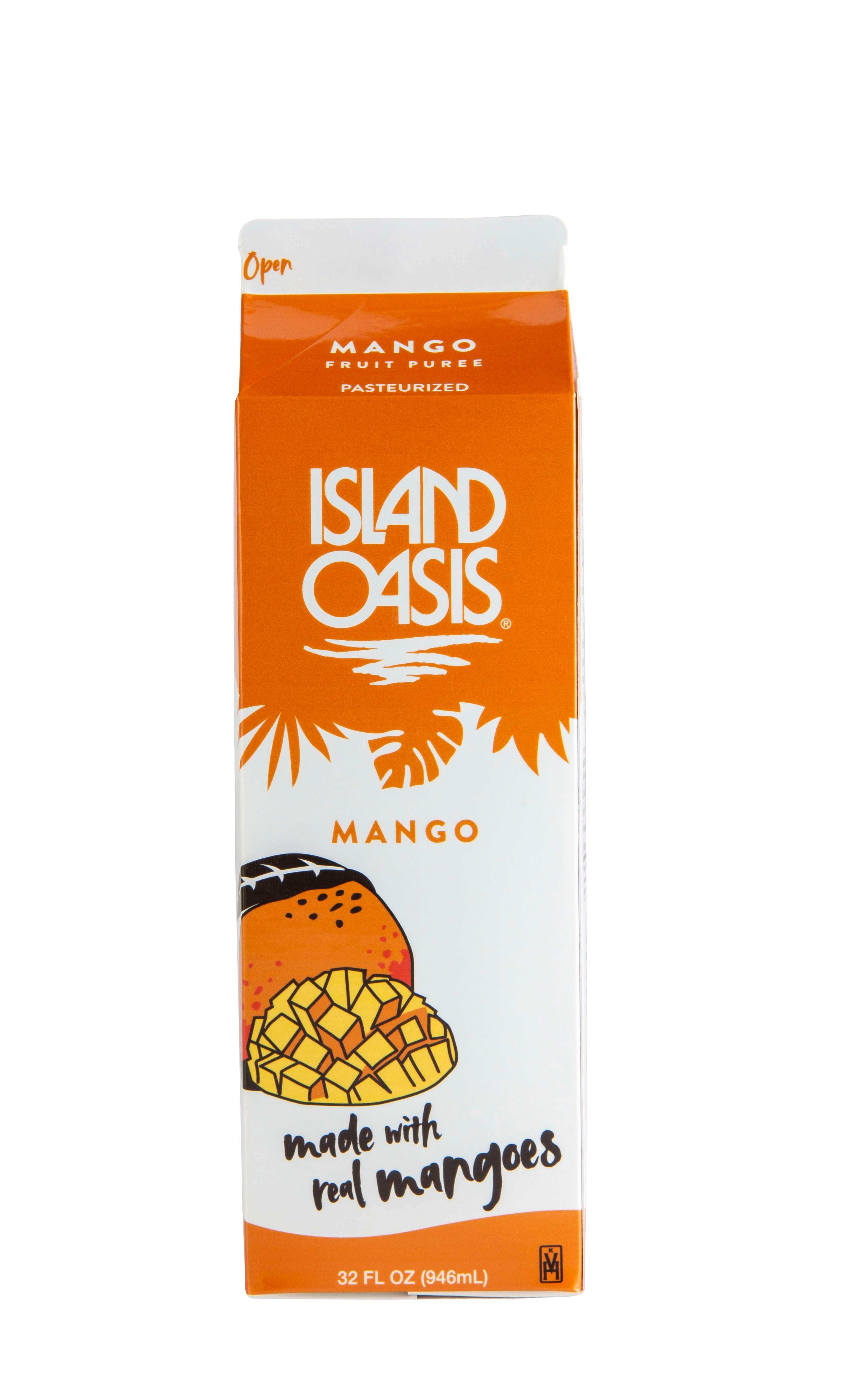 Island Oasis Mango Beverage Mix, 32 Fluid Ounce -- 12 per case.