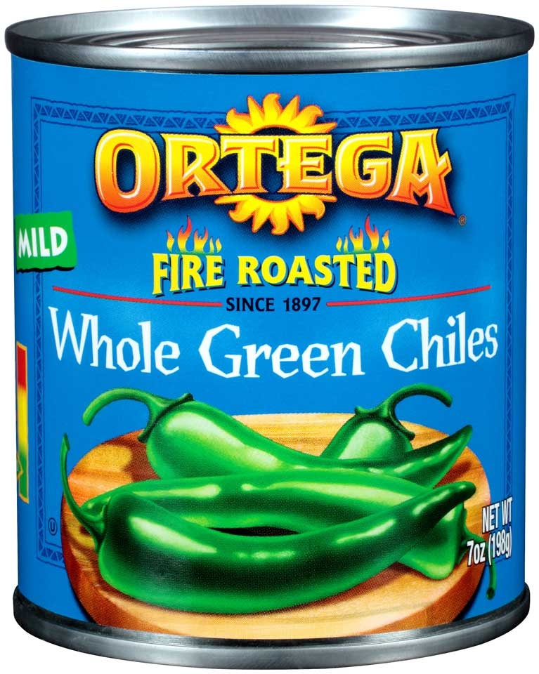 Ortega Whole Green Chiles, 7 ounce -- 24 per case
