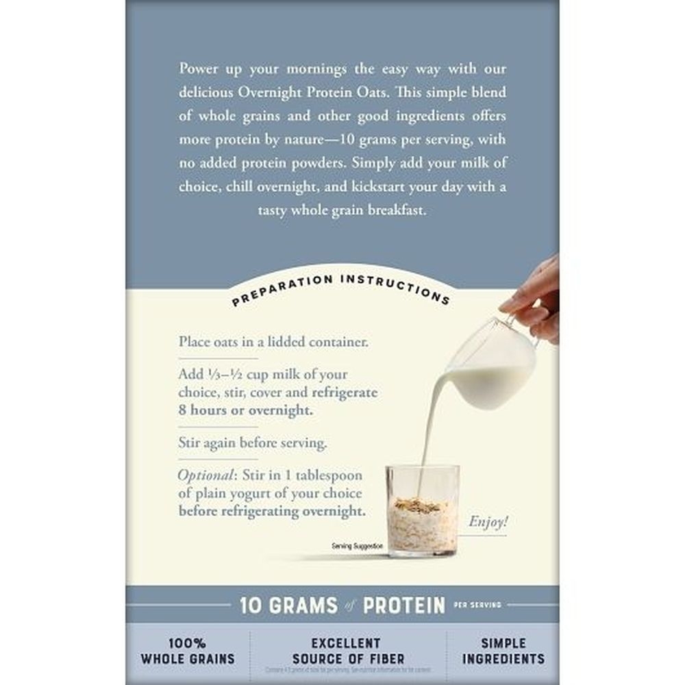 Bobs Red Mill 60 Gram Blueberries and Cream Overnight Protein Oats, 4 count -- 4 per case