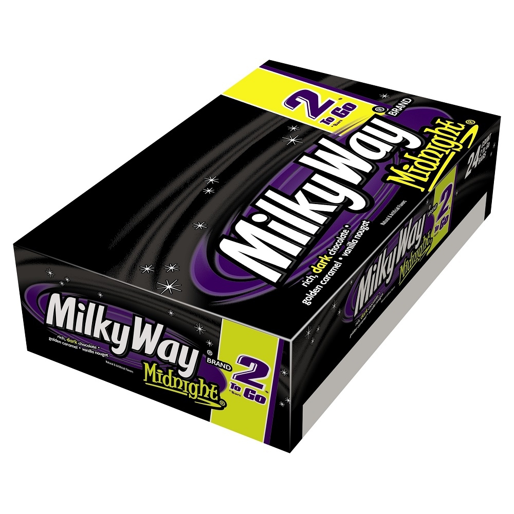 Milky Way Midnight Dark Chocolate Sharing Size Candy Bar, 2.83 Ounce -- 144 per case.