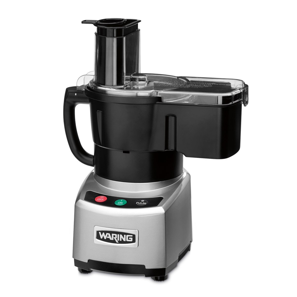 Waring Commercial Batch Bowl with LiquiLock Seal System and Continuous Feed Food Processor, 4 Quart.