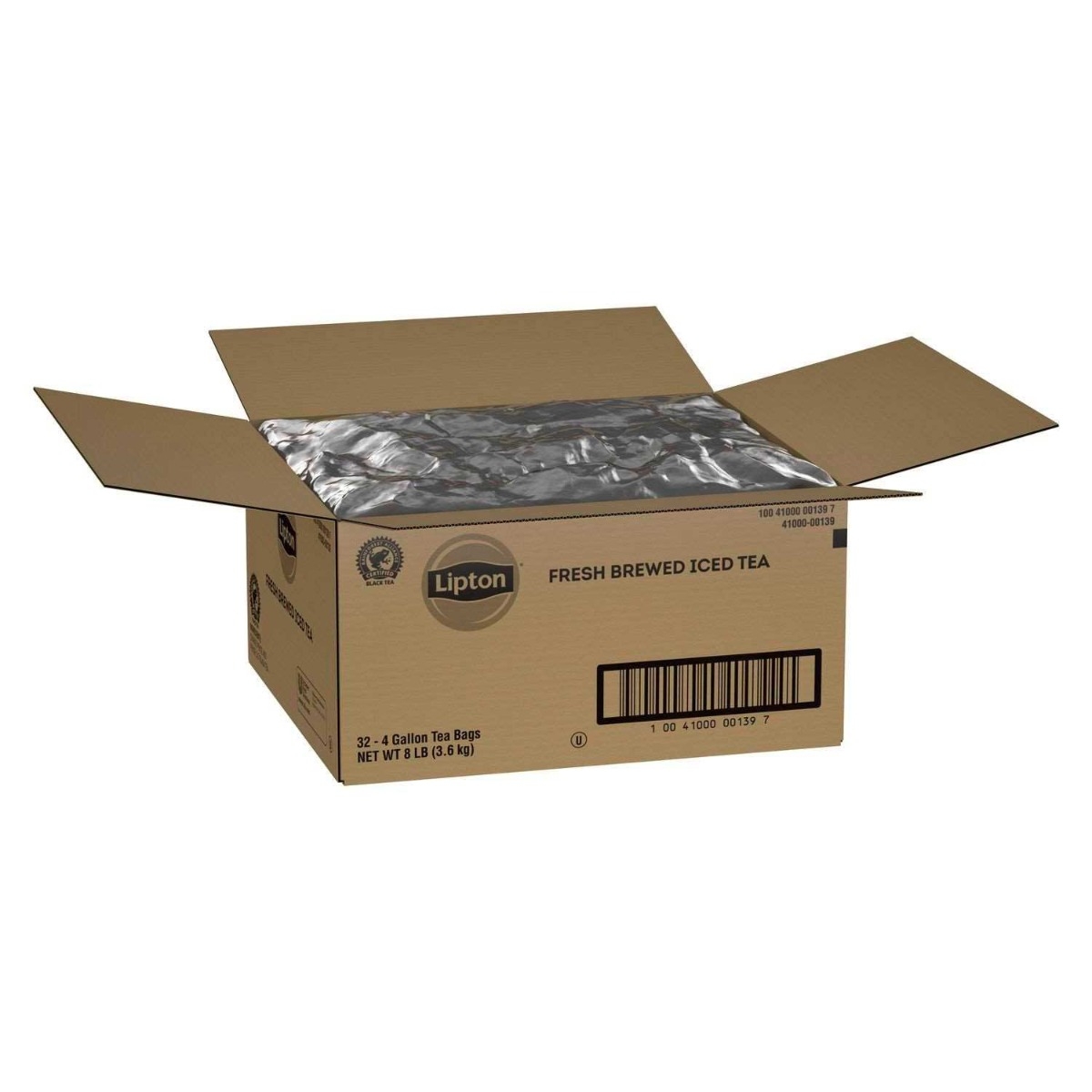 Lipton Black Iced Tea Bags Unsweetened, 4 gallon -- 32 per case