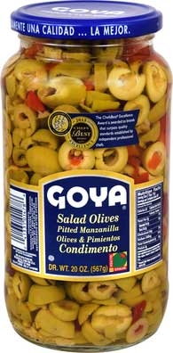 Goya Salad Olive, 20 Ounce -- 12 per case.