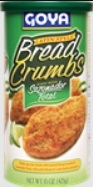 Goya Bread Crumbs with Sazonador Total, 15 Ounce -- 12 per case