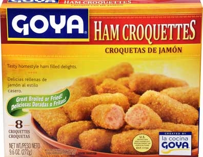 Goya Ham Croquettes, 9.6 Ounce -- 12 per case.