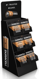 Duracell Alkaline Large Counter Primary Major Cells -- 36 per case.