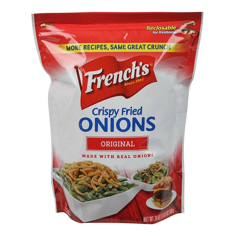 Frenchs French Fried Onion - 24 oz. package, 6 per case