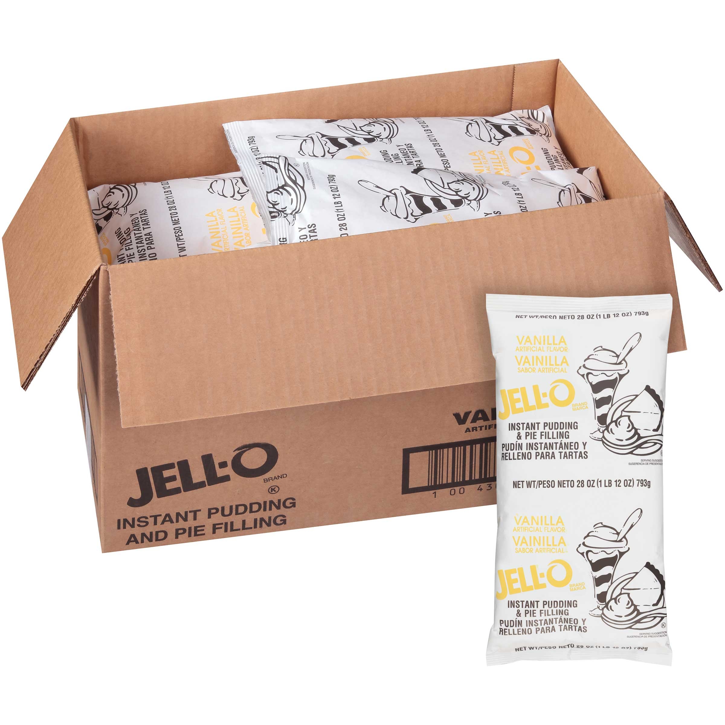 Jell-O Instant Vanilla Pudding, 28 Ounce -- 12 per case.