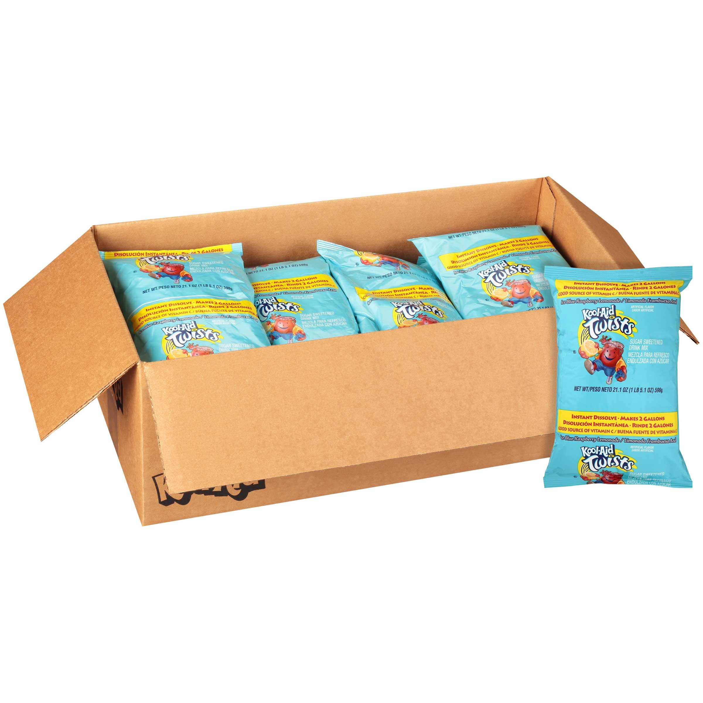 Kool-Aid Blue Raspberry Lemonade Powdered Drink Mix Pouch, 21.1 ounce -- 15 per case