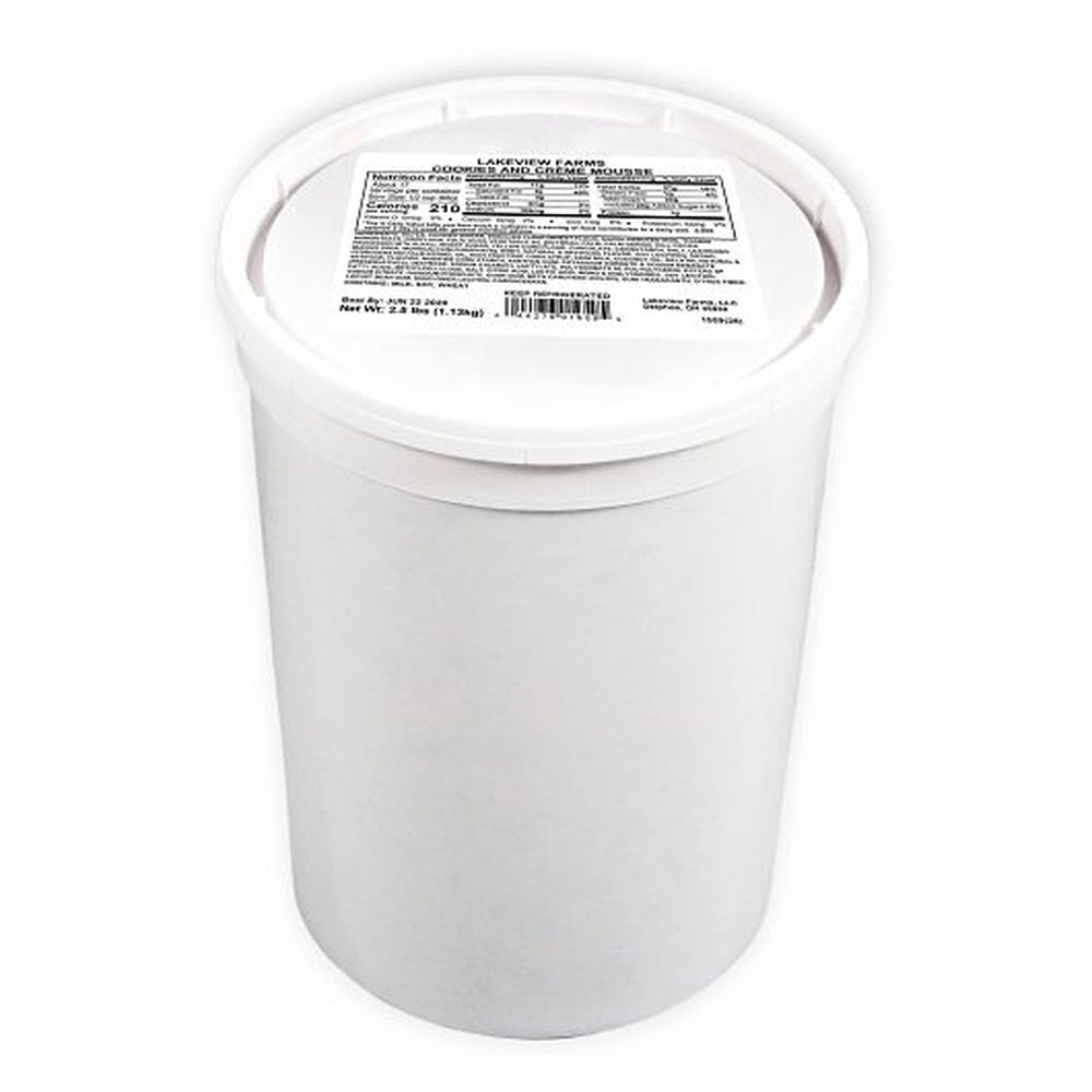 Lakeview Farms Cookies and Creme Mousse, 2.5 Pound -- 2 per case