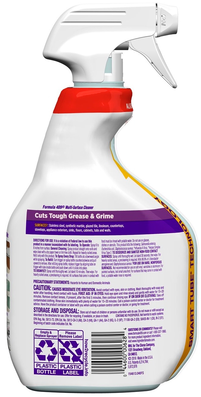 Formula 409 Regular Multi Surface Cleaner Spray, 22 Fluid Ounce -- 9 per case.