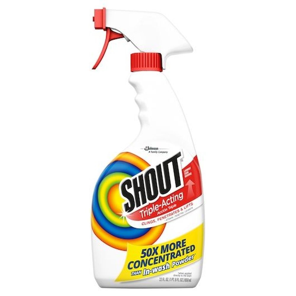 Shout Triple Acting Laundry Stain Remover, 22 Fluid Ounce Trigger -- 8 per case