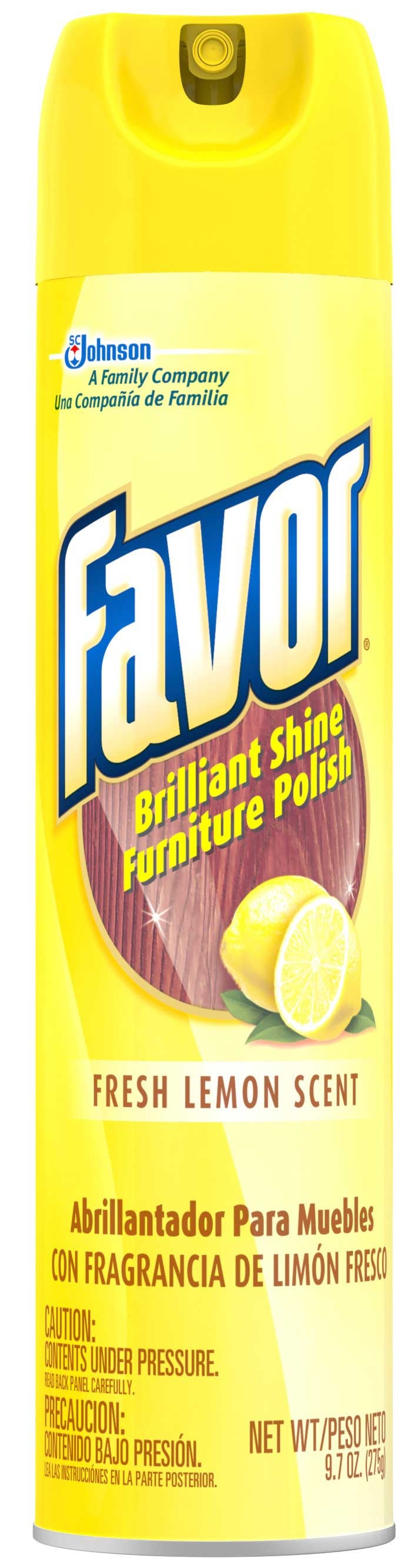 Pledge Favor Lemon Scent Furniture Polish, 9.7 Ounce -- 6 per case.