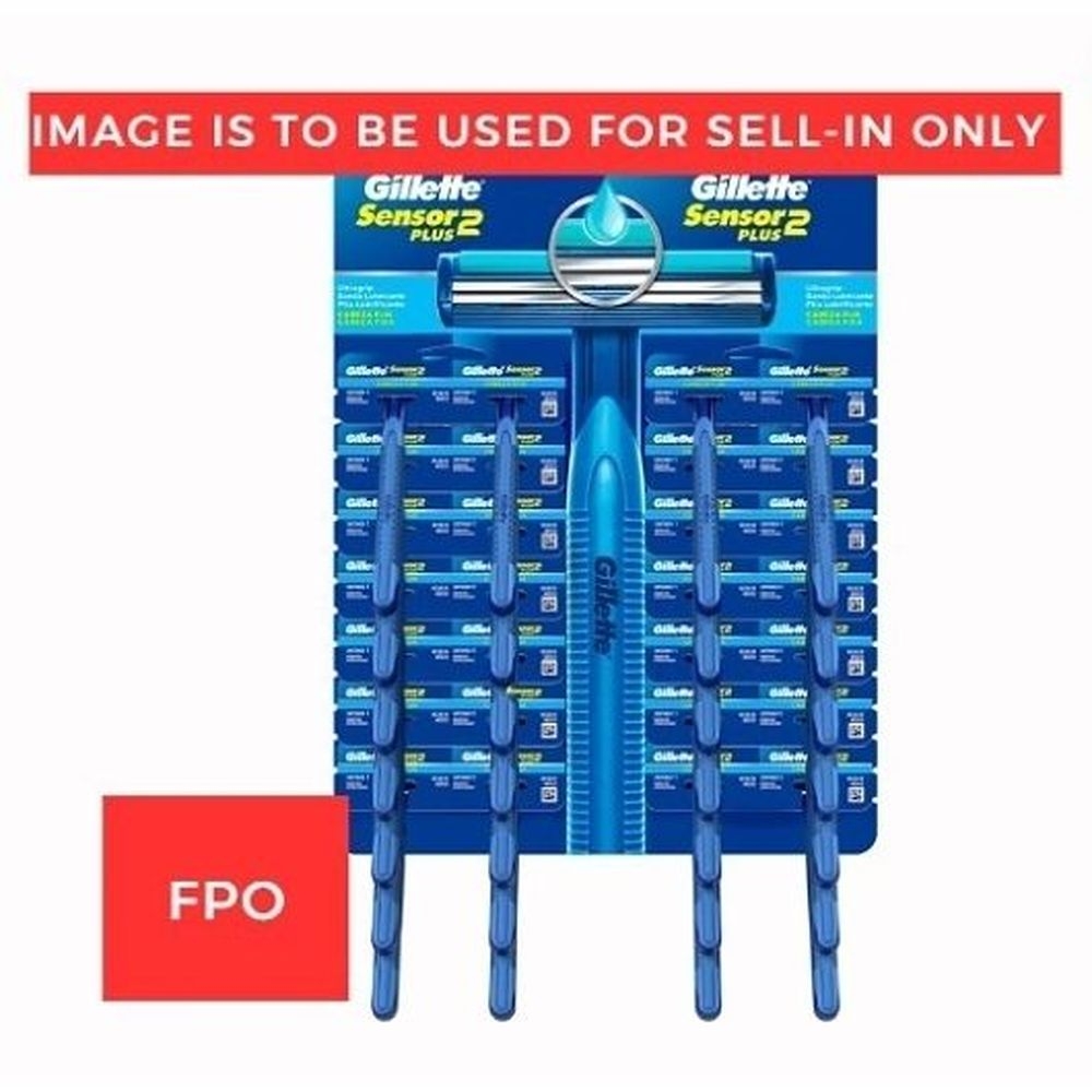 Gillette Sensor2 Plus Fixed Head Mens Disposable Razor, 28 count -- 24 per case