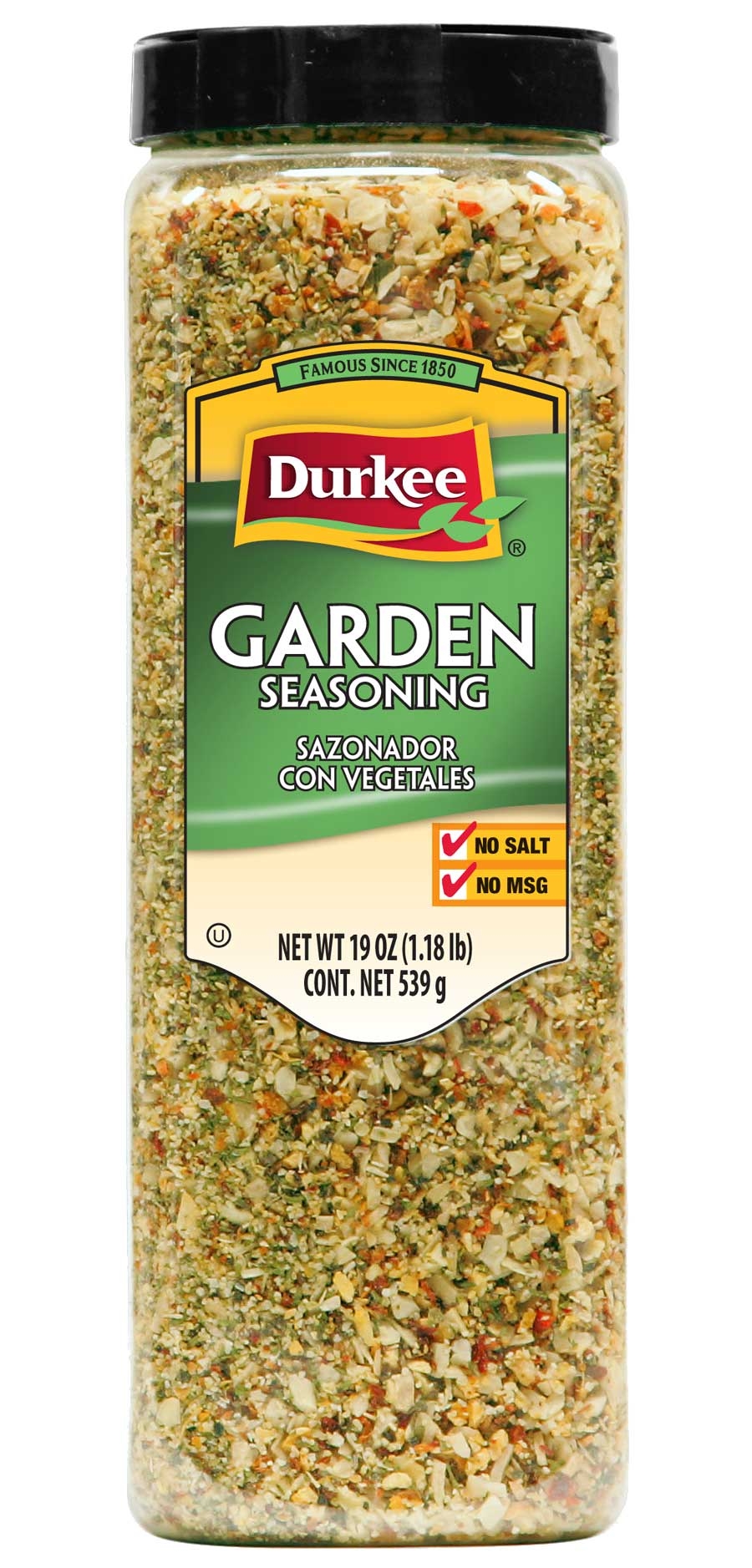 Durkee Garden Seasoning - 19 oz. container, 6 per case